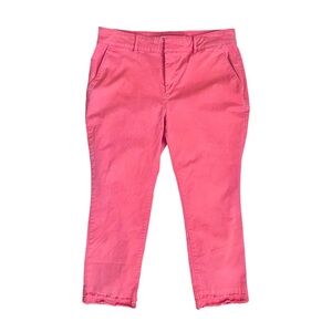 Ann Taylor Loft Rose raw edge chino Capri pants size 10 petite